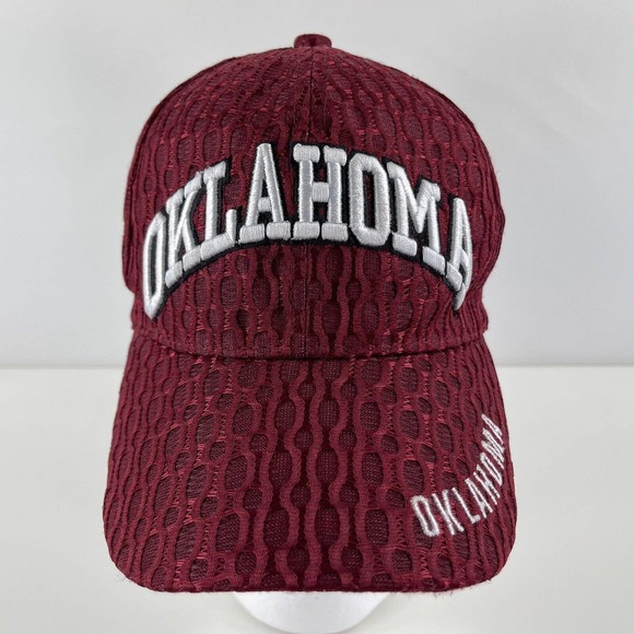Unbranded Other - University of Oklahoma Sooners Maroon Mesh Hat Adjustable Strapback